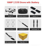 LAUMOX LX100 RC Drone With 4K/1080P HD Camera Optical Flow Positioning WIFI FPV Foldable Quadcopter Helicopter