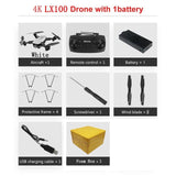 LAUMOX LX100 RC Drone With 4K/1080P HD Camera Optical Flow Positioning WIFI FPV Foldable Quadcopter Helicopter