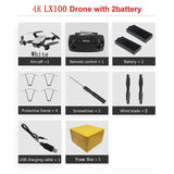LAUMOX LX100 RC Drone With 4K/1080P HD Camera Optical Flow Positioning WIFI FPV Foldable Quadcopter Helicopter