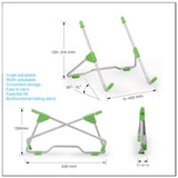 Adjustable Laptop Tablet Stand Portable Anti-skid Angle Height Bracket Home Office