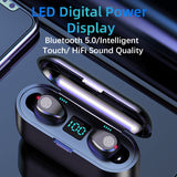 New F9 Wireless Headphones Bluetooth 5.0 TWS Headset HIFI Mini In-ear Sports Running Earphone