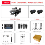 ZWN SG907 SG901 GPS Drone with Wifi FPV 1080P 4K HD Dual Camera Optical Flow RC Quadcopter