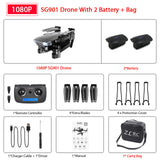 ZWN SG907 SG901 GPS Drone with Wifi FPV 1080P 4K HD Dual Camera Optical Flow RC Quadcopter