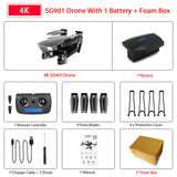 ZWN SG907 SG901 GPS Drone with Wifi FPV 1080P 4K HD Dual Camera Optical Flow RC Quadcopter