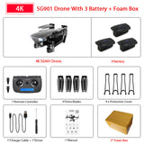 ZWN SG907 SG901 GPS Drone with Wifi FPV 1080P 4K HD Dual Camera Optical Flow RC Quadcopter