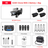 ZWN SG907 SG901 GPS Drone with Wifi FPV 1080P 4K HD Dual Camera Optical Flow RC Quadcopter