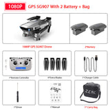 ZWN SG907 SG901 GPS Drone with Wifi FPV 1080P 4K HD Dual Camera Optical Flow RC Quadcopter