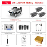 ZWN SG907 SG901 GPS Drone with Wifi FPV 1080P 4K HD Dual Camera Optical Flow RC Quadcopter