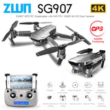 ZWN SG907 SG901 GPS Drone with Wifi FPV 1080P 4K HD Dual Camera Optical Flow RC Quadcopter