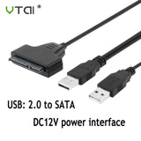 USB SATA 7+15Pin Adapter Converter Cable for 2.5 3.5 inch HDD Laptop Hard Disk Disk Drive Computer Cables Connectors SATA TO USB