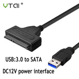 USB SATA 7+15Pin Adapter Converter Cable for 2.5 3.5 inch HDD Laptop Hard Disk Disk Drive Computer Cables Connectors SATA TO USB