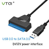 USB SATA 7+15Pin Adapter Converter Cable for 2.5 3.5 inch HDD Laptop Hard Disk Disk Drive Computer Cables Connectors SATA TO USB