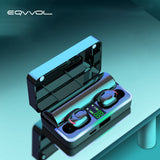 TWS 5.0 Bluetooth Earphone 6D Stereo Wireless Headphone With Mic 2200mAh LED Digital Power Bank Earbuds Noise Reduction Headset