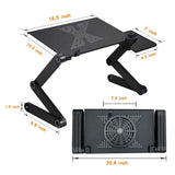 Laptop Table Stand With Adjustable Folding Ergonomic Design